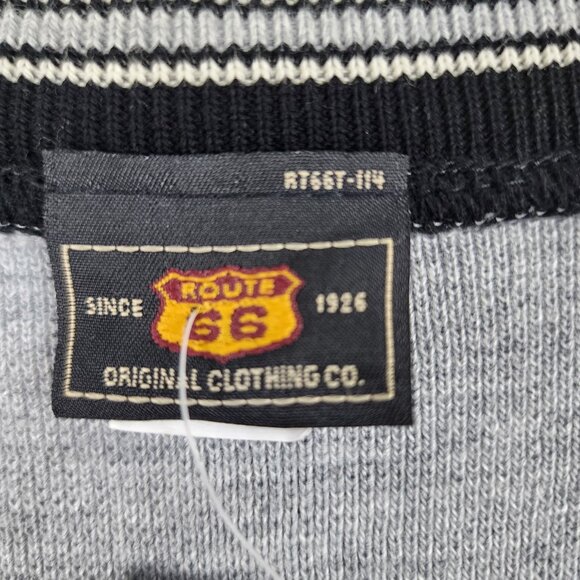 Route 66 Sweater Mens Large Gray Vintage L/S V-Neck Pullover USA NWT - Picture 3 of 7